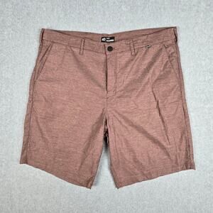 Hurley Nike Dri-FIT Mens 40 Heathered Maroon Color Hybrid Chino Shorts
